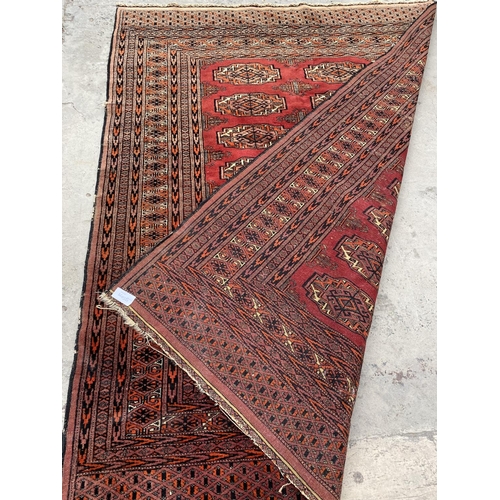 135 - Vintage Certified Buchara Carpet 490.000 Knots (Minor Edges Condition, Easily Repairable, Freshly Cl... 