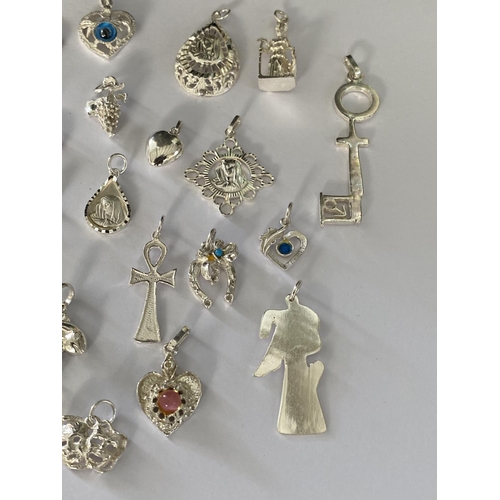 41 - Qty of Silver 925 Charms of Various Designs and Make (70gr)