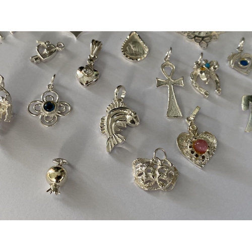 41 - Qty of Silver 925 Charms of Various Designs and Make (70gr)