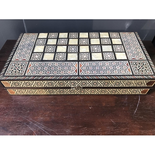 366 - Mother of Pearl Backgammon