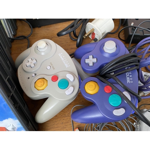 140 - Nintendo Gamecube Console with x2 Game Controllers, Joypads, x44 Games and Gameboy Player Equipment