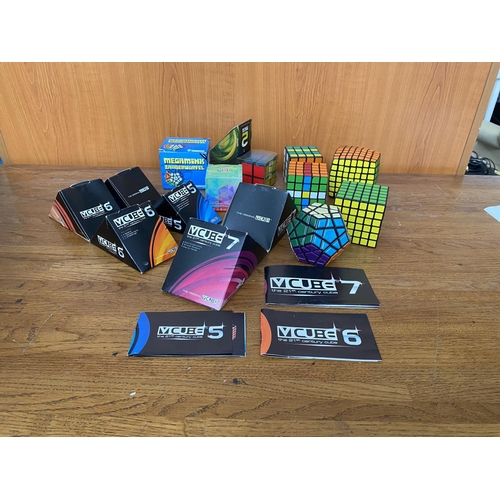 149 - Collection of 8 Rubik V Cubes