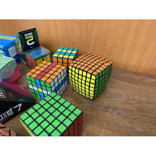 149 - Collection of 8 Rubik V Cubes