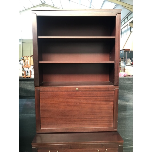 360 - Teak Wood Finland 2-Piece Bar Unit with 3 Bottom Drawers (90 W. x 47 D. x 200cm H.)