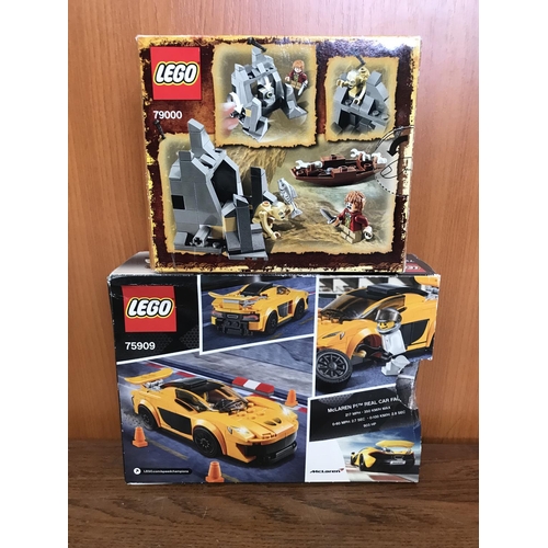 355 - Lego Speed champions 75909 Mclaren P1 7-14 & Lego The Hobbit 79000 Riddles of the Ring 8-14