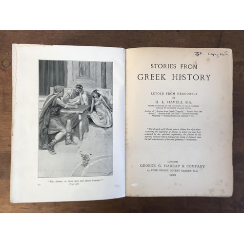 392 - Antique 1909 Book 'Stories From Greek History', 238 Pages