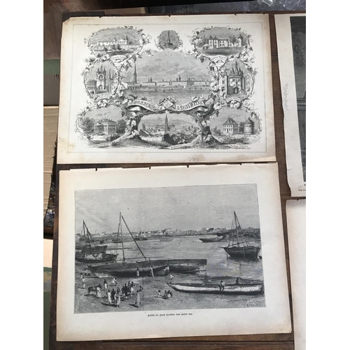 451 - Collection of 6 Antique 1800's Gravures