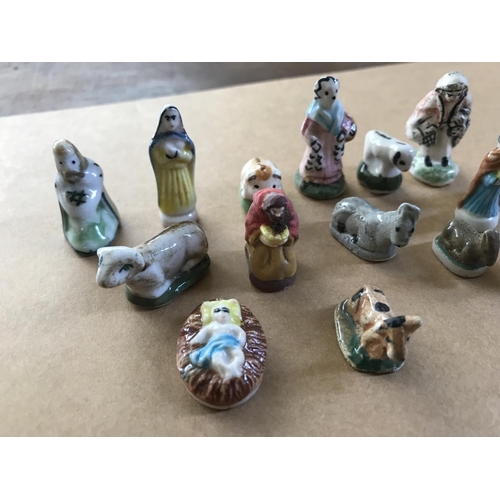 321 - Collection of 15 Jesus Birth Themed Miniature Figurines Made in France