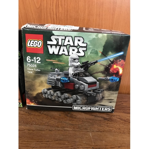 352 - Lego Star Wars 75077 Homing Spider Droid 6-12 & 75028 Clone Turbo Tank 6-12