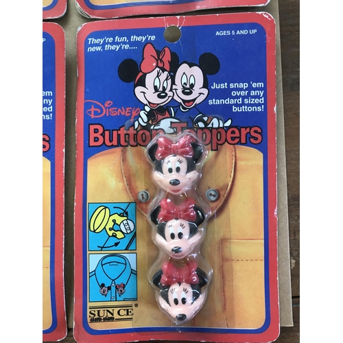 306 - Vintage Disney Minnie and Mickey Button Toppers