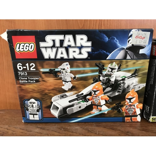 218 - Lego Star Wars 7913 Clone Trooper 6-12 & 75072 ARC-170 Starfighter 6-12