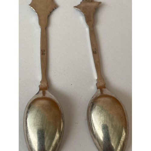 170 - Collectible Silver Spoons Souvenirs Bruxelles Boy Gerber Kobenharn