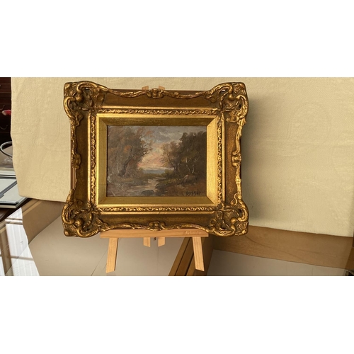 63 - Small Oil Painting in Gilt Frame (36 x 30cm)