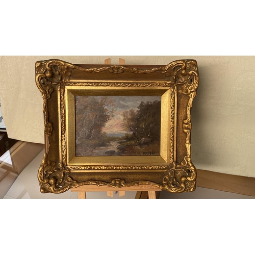 63 - Small Oil Painting in Gilt Frame (36 x 30cm)