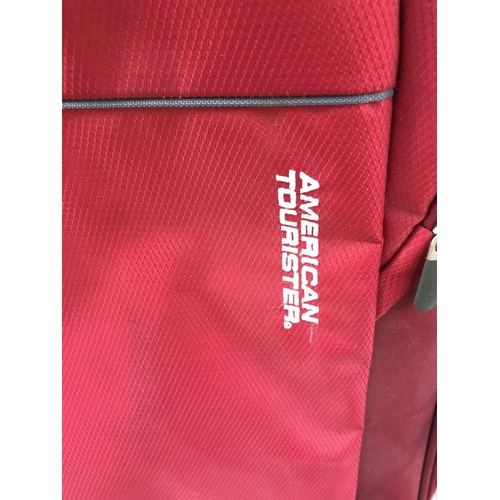 382 - American Tourister Lightweight Soft Shell Luggage Suitcase