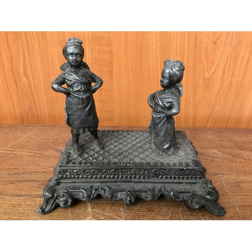 272 - Vintage Cast Iron Art Figures