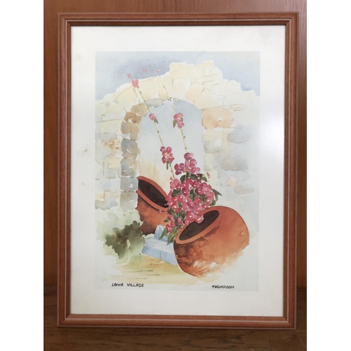 284 - Thompson Lania Village Framed Print (35 x 46cm)