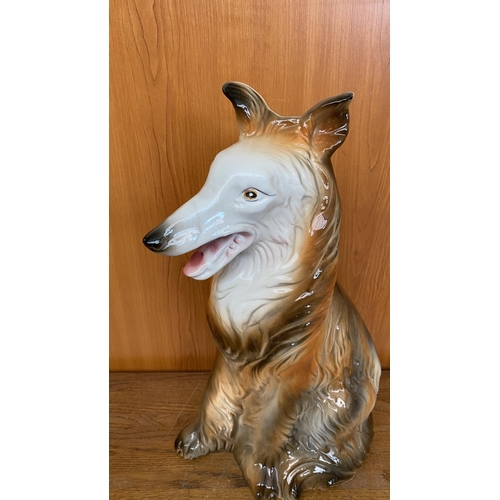 119 - Large Porcelain Dog Figurine (41cm H.)