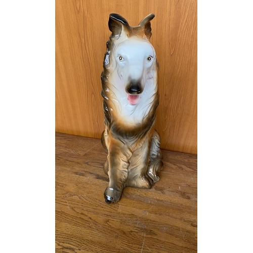 119 - Large Porcelain Dog Figurine (41cm H.)