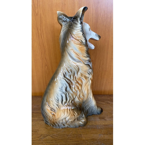 119 - Large Porcelain Dog Figurine (41cm H.)