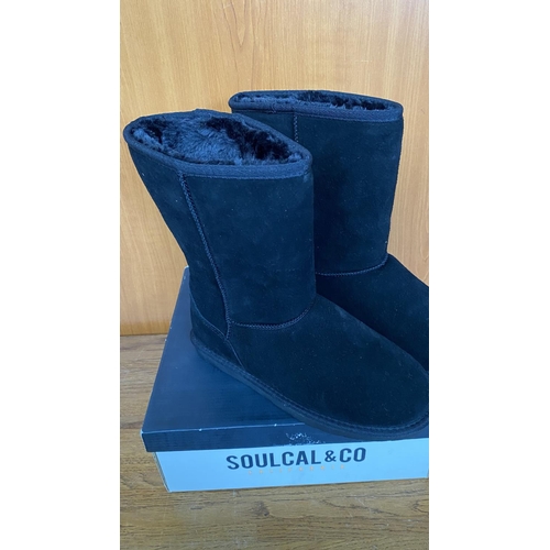 154 - Soulcal & Co Black Ladies Boots Size UK 5/EU 38