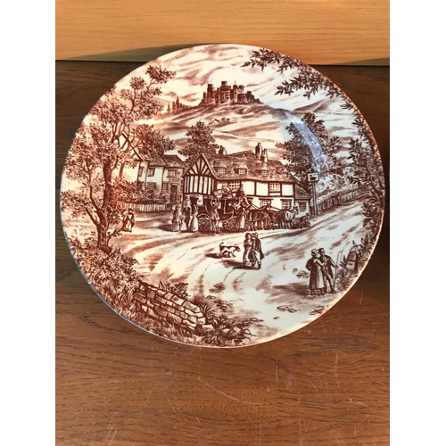 717 - x2 J.Broadhurst & Sons 'Swan Inn' Collectable Plates