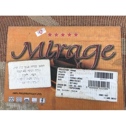 338 - x3 Mango Collection Mirage Small Bedroom Carpets (110 x 60cm)