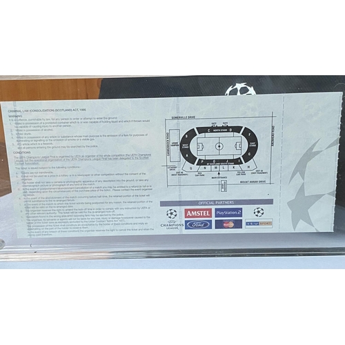 197 - Limited Edition of the Official Commemorative Ticket of 2002 Glascow Champions League Final Bayern 0... 