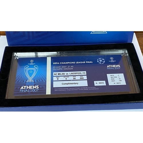 199 - Limited Edition of the Official Commemorative Ticket of Athens 2007 Champions League Final AC Milan ... 