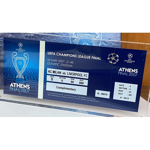 199 - Limited Edition of the Official Commemorative Ticket of Athens 2007 Champions League Final AC Milan ... 