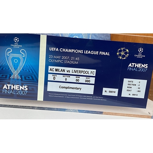 199 - Limited Edition of the Official Commemorative Ticket of Athens 2007 Champions League Final AC Milan ... 