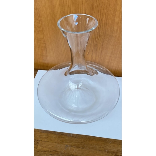 223 - WMF Blown Glass Decanter with Concave Base