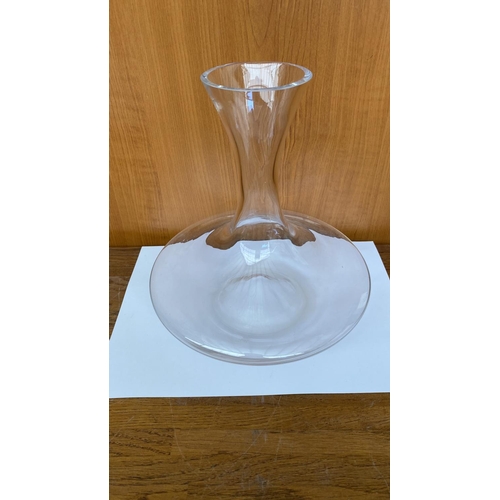 223 - WMF Blown Glass Decanter with Concave Base