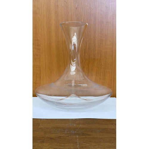 223 - WMF Blown Glass Decanter with Concave Base