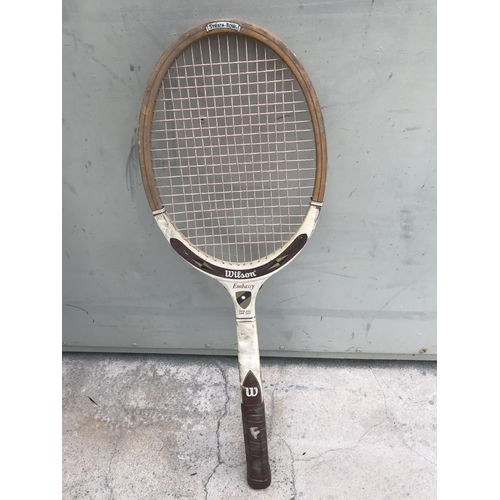 167 - Vintage Collectable Wilson and Dunlop Tennis Rackets