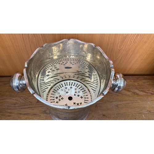 90 - Vintage Silver Plated Embossed Ice Bucket (19cm H.)