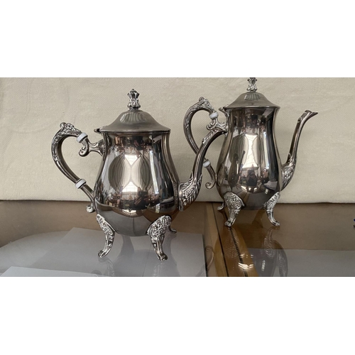 74 - x2 EPNS Silver Plated Tea Pots