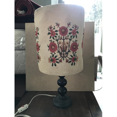 421 - Vintage Wooden Table Lamp (Needs Shade)