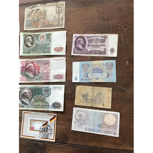 213 - Qty of Vintage World Banknotes