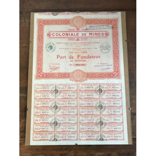 328 - Original Vintage 1930 French Stock Certificate