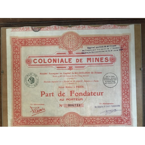 328 - Original Vintage 1930 French Stock Certificate