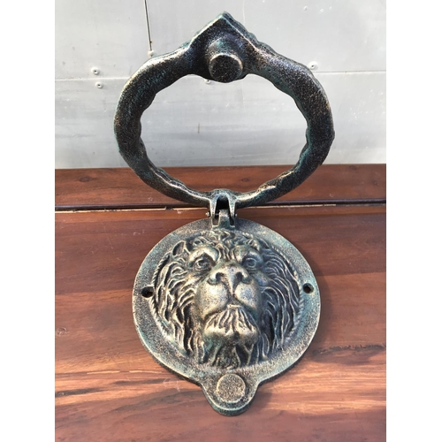 214 - Antique Cast Iron 'Lion' Door Knocker