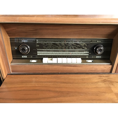 475 - Vintage 1950's SABA Radio Record Player, Made in Germany (W:105 x D:42cm x H:73cm)