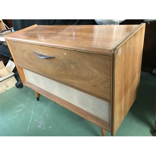 475 - Vintage 1950's SABA Radio Record Player, Made in Germany (W:105 x D:42cm x H:73cm)