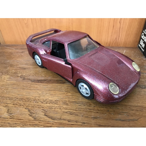 515 - x3 Collectible Car Models Incl. Large Porsche