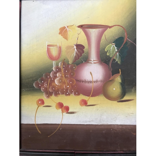 522 - 'Still Life' Framed Oil Painting (31 x 38cm - Frame Needs Attention) - Taken Back on 9/1/2024