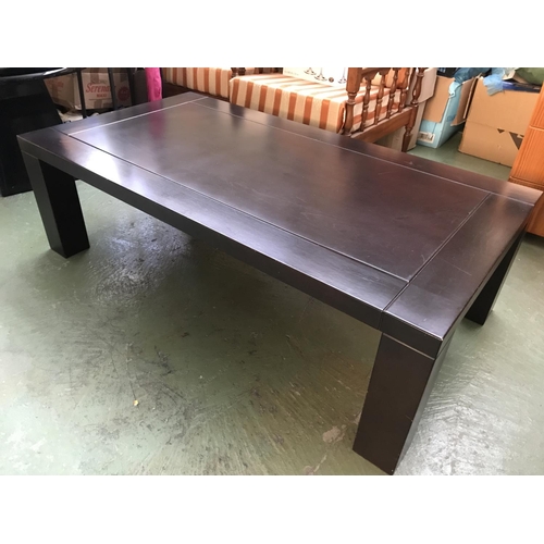 540 - Large Dark Wood Coffee Table (180 W. x 70 D. x 40cm H.)