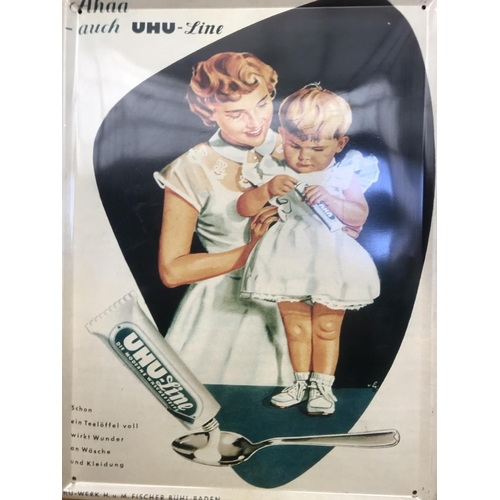 545 - Vintage German Advertising Tin Sign (30 x 40cm)