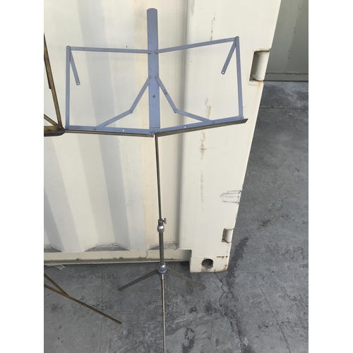 553 - x2 Vintage and Later Metal Folding Music Stands