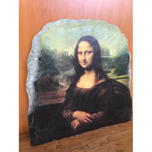 599 - Da Vinci Gioconda Artwork on Stone